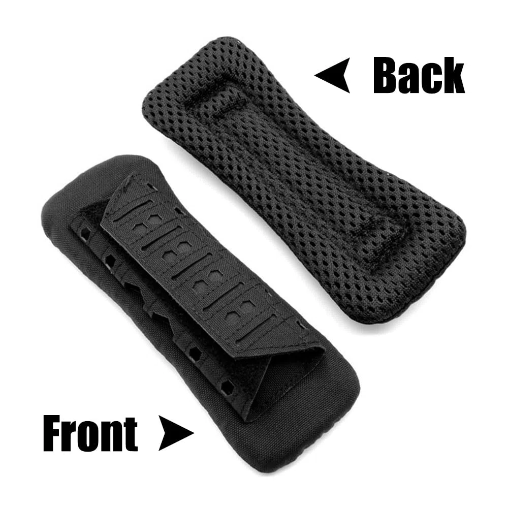 Épaulette de Gilet Tactique, 1/2 Pcs Coussinet d'épaule Respirant Coussinet en Maille Antidérapant Rembourré Confort pour Sac d'ordinateur Portable d'appareil Photo de Guitare