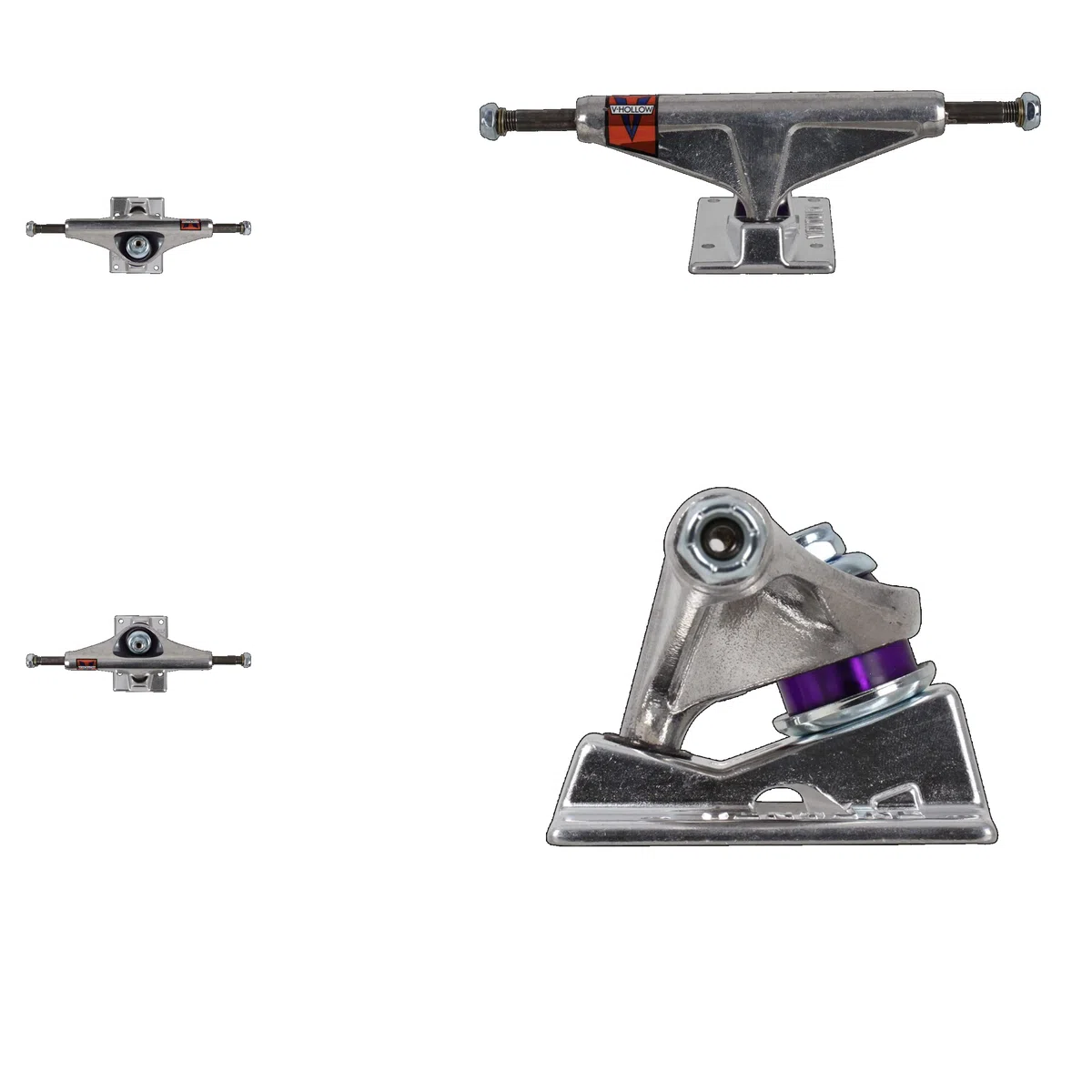 Venture All Lot de 2 Trucks de Skateboard polis V-Hollow Hi