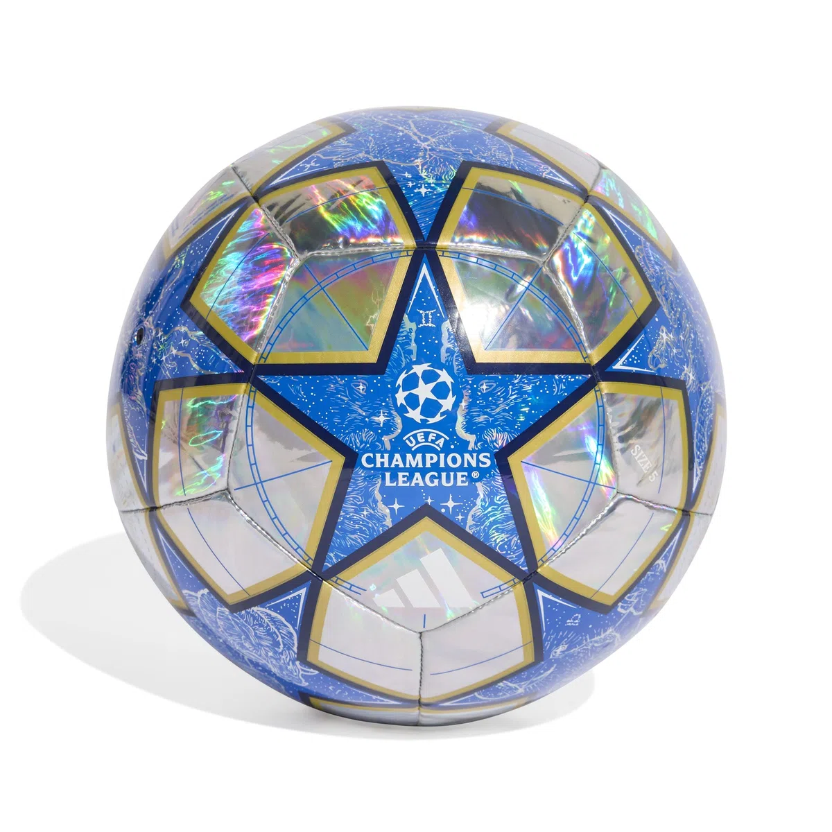 adidas UEFA Champions League Training Foil Ball JP1549 Ballon de Football Unisexe Argenté Taille 4 EU