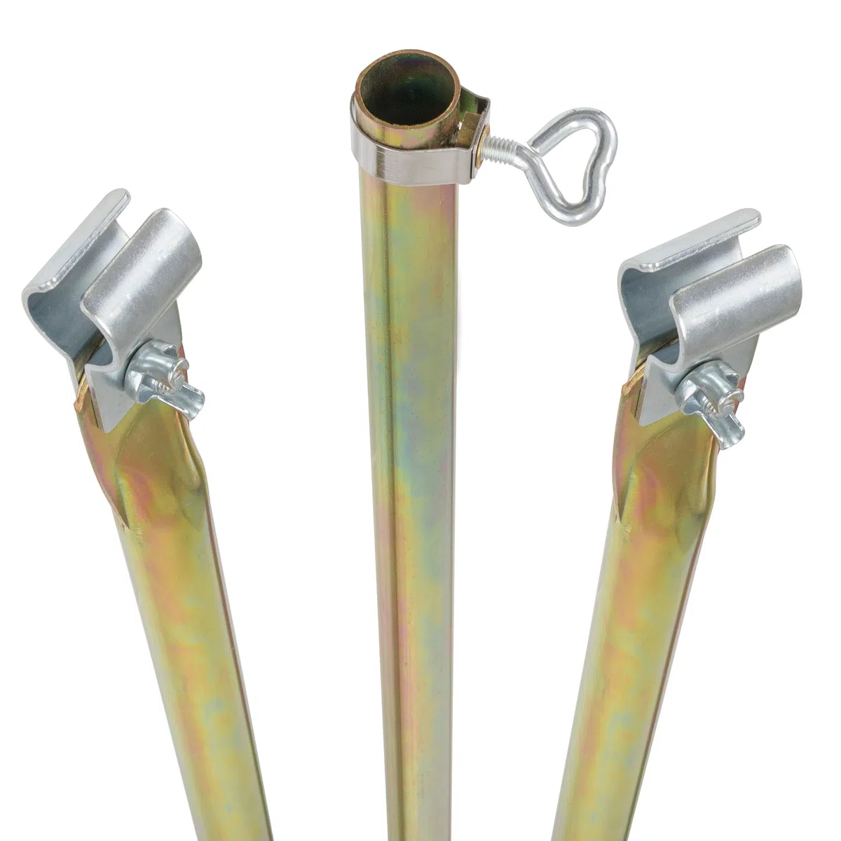 3 pièces de Tente/véranda Barre télescopique jusqu'à 290 cm, 2 pinces : Auvent Armature Barre télescopique barre Véranda Caravane de Tente