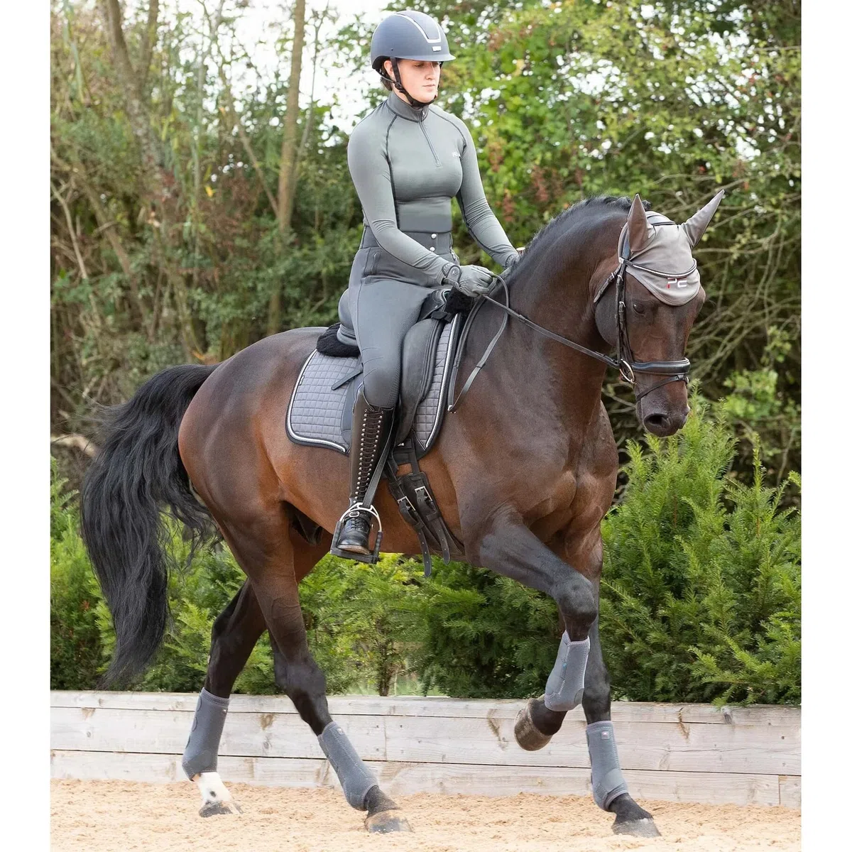 Premier Equine Tapis de Dressage pour Cheval en Laine mérinos Capella CC Square