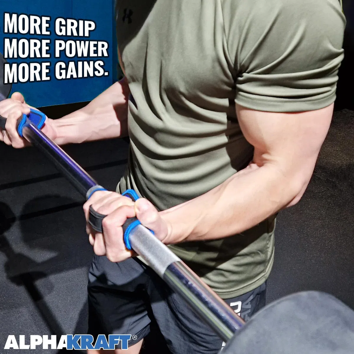 1 paire de coussinets de préhension pour sport de force – Premium Grip Pads en néoprène antidérapants pour la musculation, protection des mains de gym, alternative aux gants