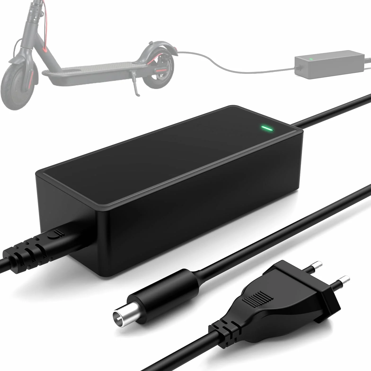 42V 2A Chargeur Trottinette Electrique pour Xiaomi M365, Pro, Pro 2, 3, 4, 5 Elite,1s, Chargeur Trottinette pour Ninebot Max G30 ES1 ES2 ES4 ES3 E22E E25E E45E, Chargeurs pour Batterie au Lithium 36V
