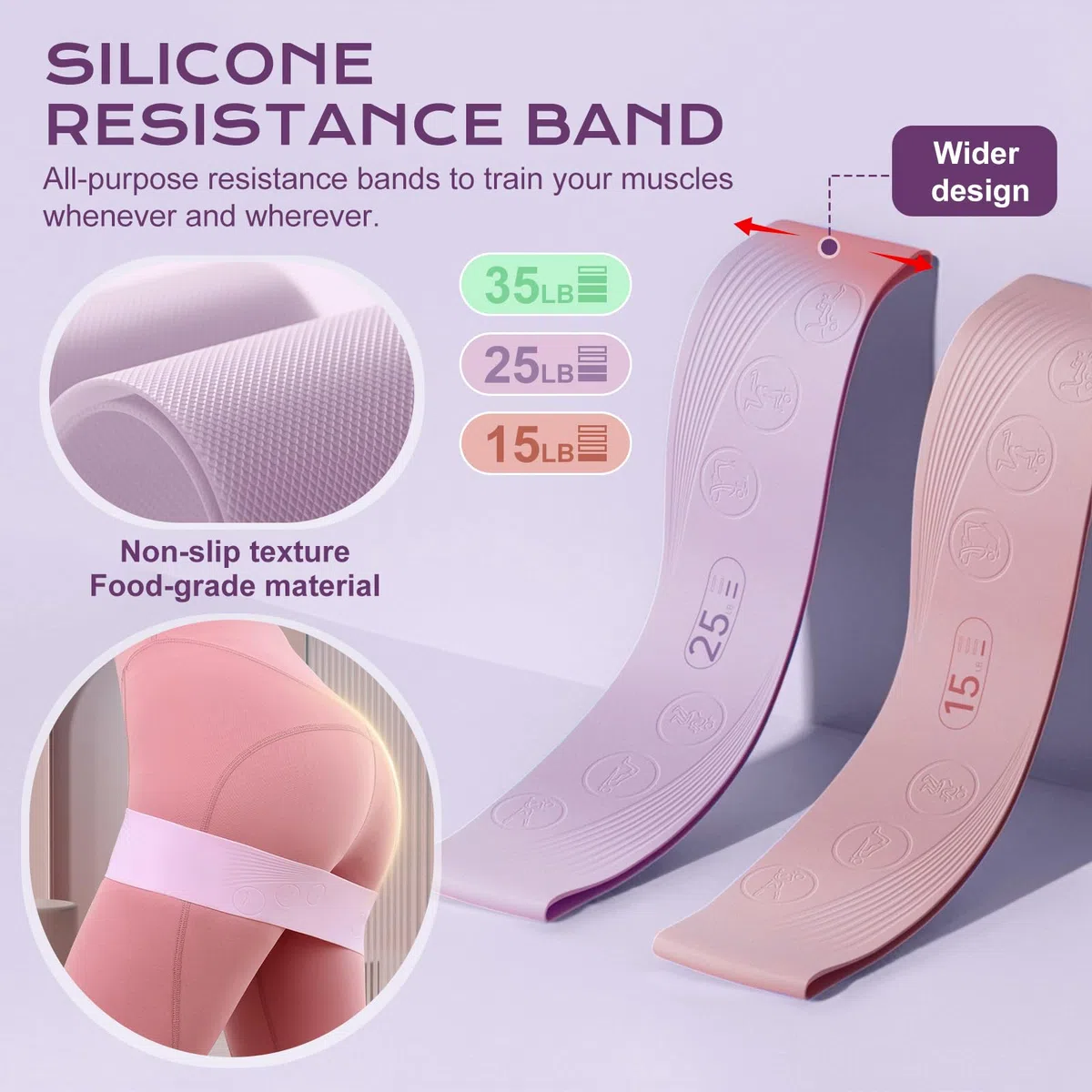 flintronic Kit Pilates, Ensemble D'anneaux de Pilate, Anneaux de Pilates, Balle de Yoga et Bandes de Résistance, Pilate-Accessoire Maison, pour Gym Maison, Musculation