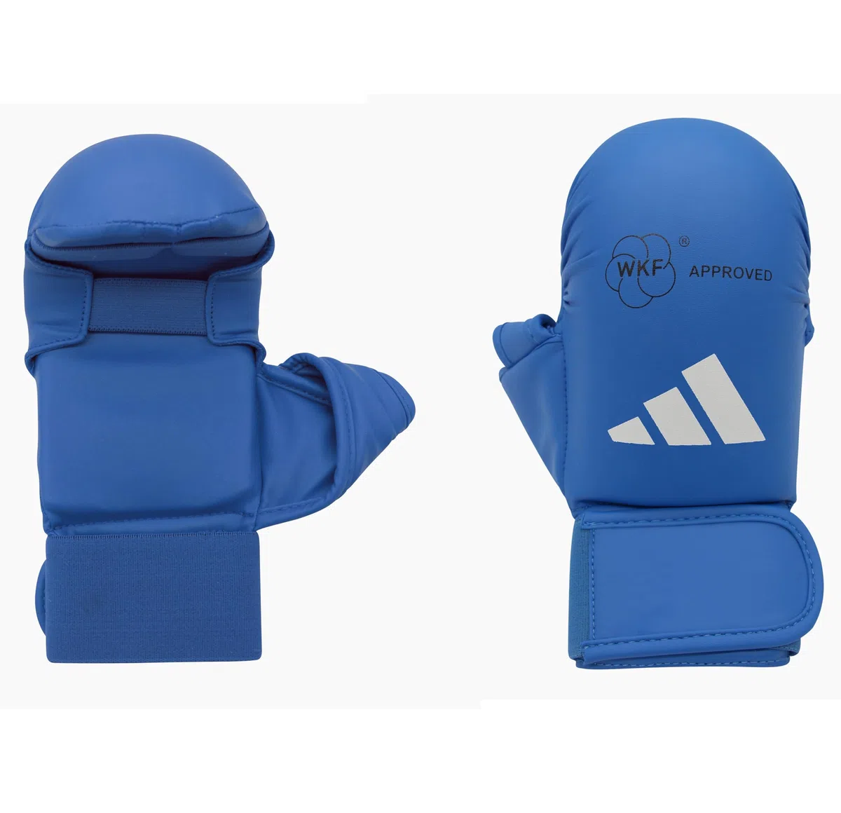 adidas Mitaines karaté WKF avec Pouce (Couleur : Bleu - Taille : L)