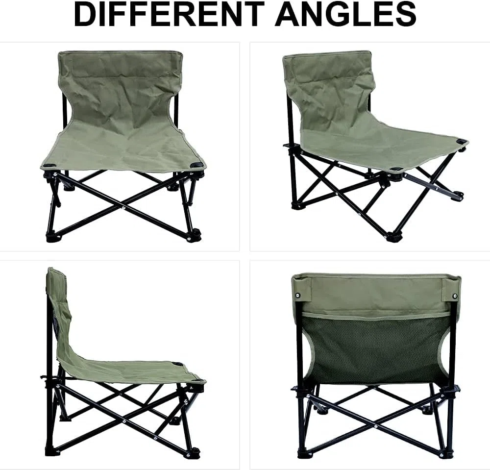 Chaise de Plage Pliante avec Siege Leger pour Camping et Pique-Nique