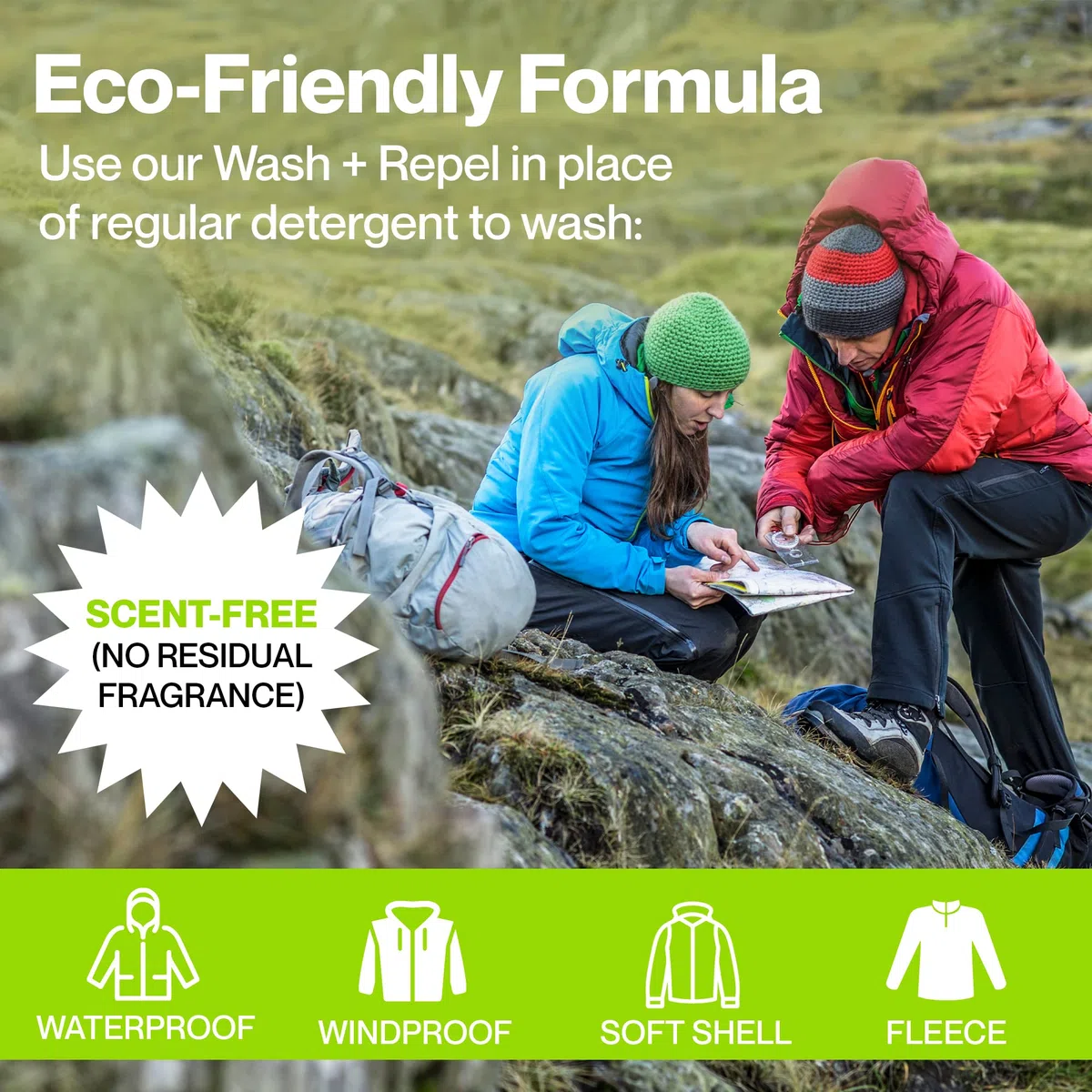 Grangers Wash + Repel Clothing 2 in 1, Lessive Vêtements Techniques