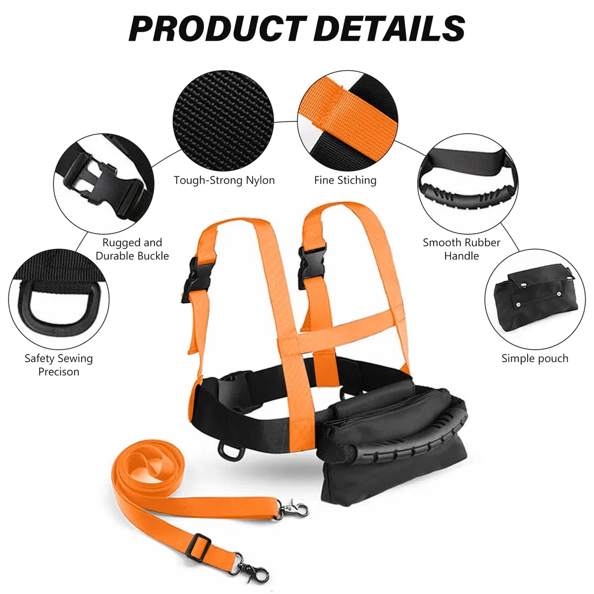 Harnais de Ski pour Enfants, Entraîneur de Harnais Ski, Harnais d'entraînement avec Laisse et Sac Amovibles, Harnais Sécurité le Ski pour Enfants, Skateboard, Ski, Entraînement de Patinage sur Glace