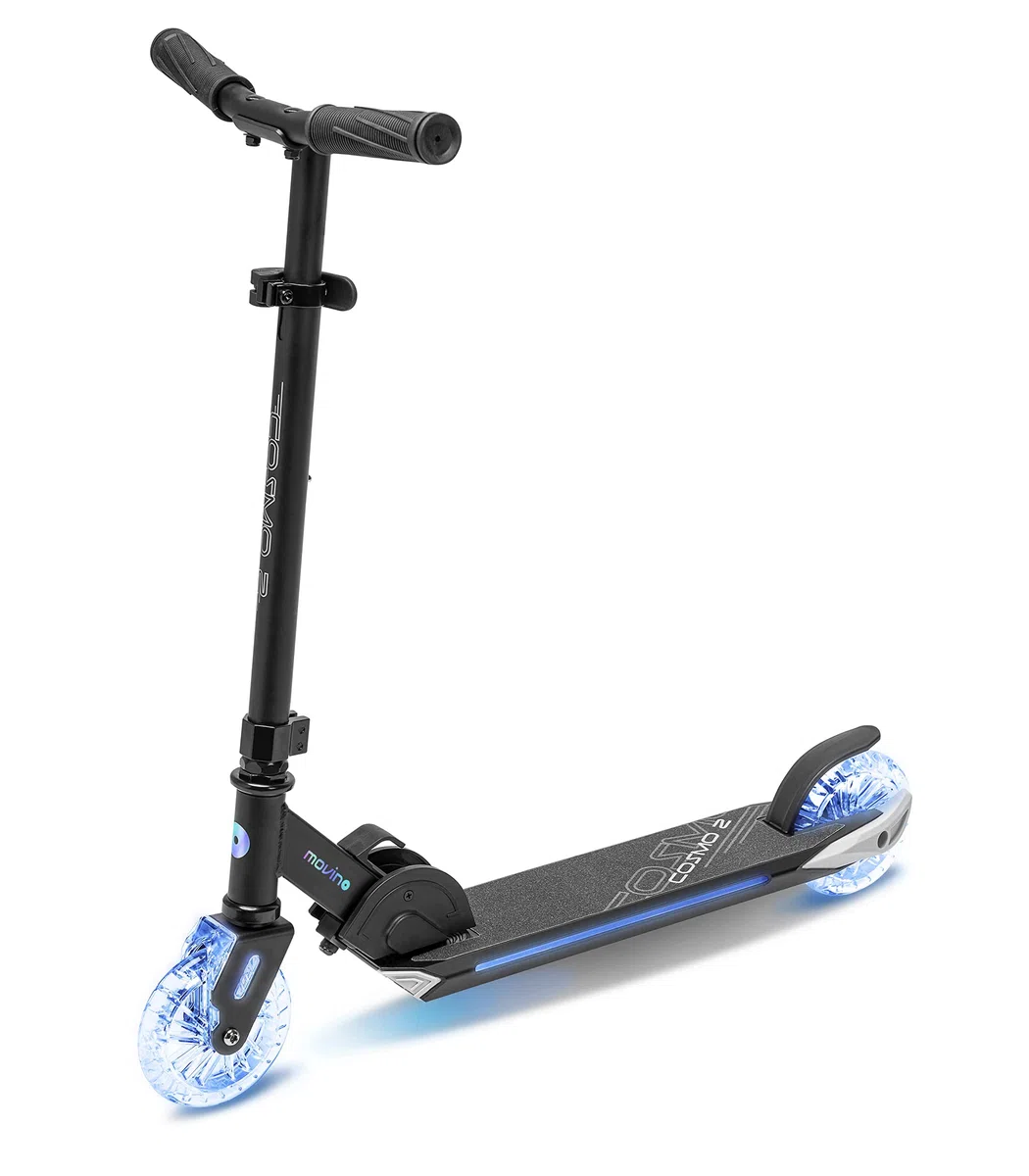 Movino Cosmo2 Scooter à Deux Roues | pour Les Enfants de 5 à 8 Ans | Pliable | Plate-Forme éclairée et Roue Avant de 125 mm