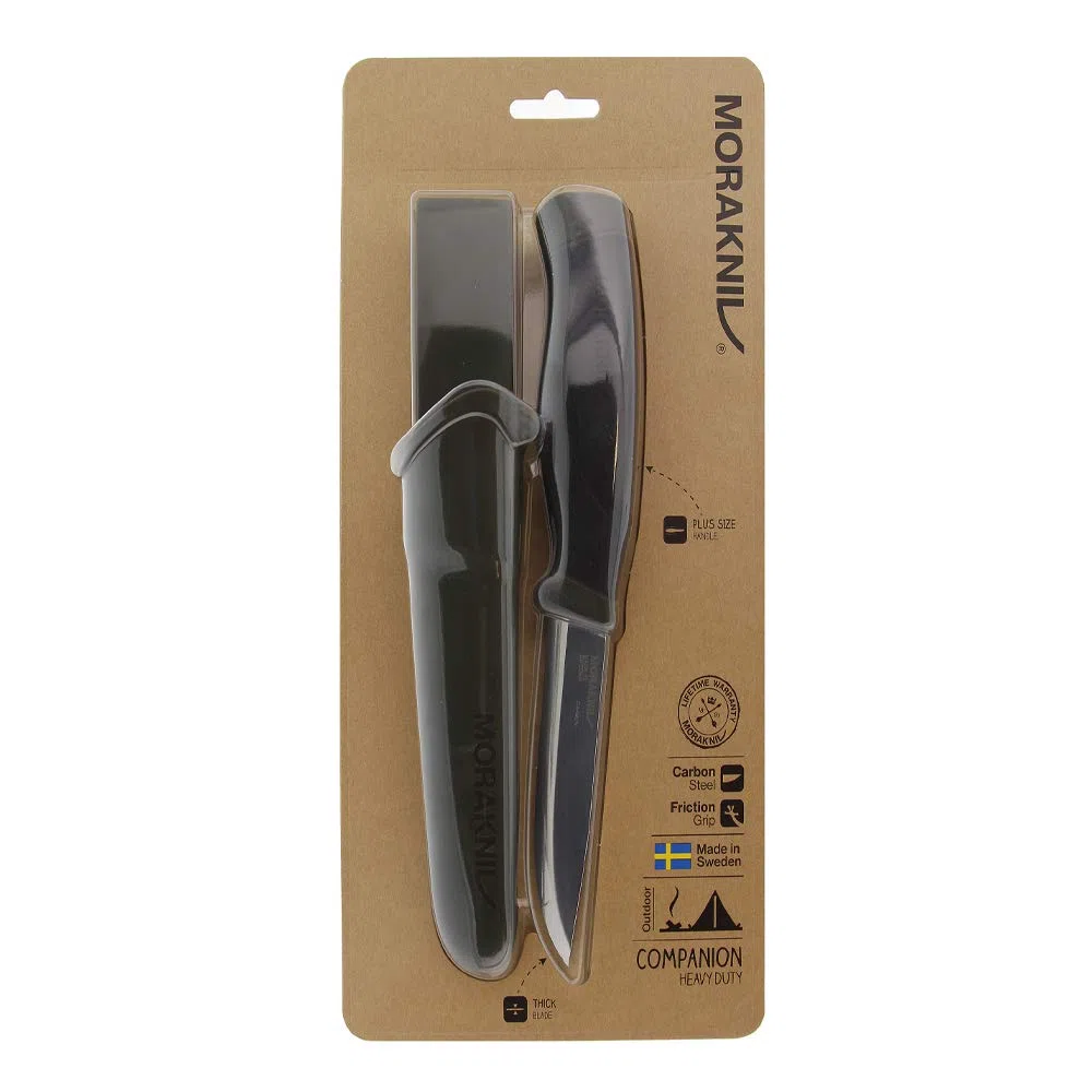 MORA Companion Heavy Duty MG Poignard Mixte Adulte, Noir, Lame : 104mm