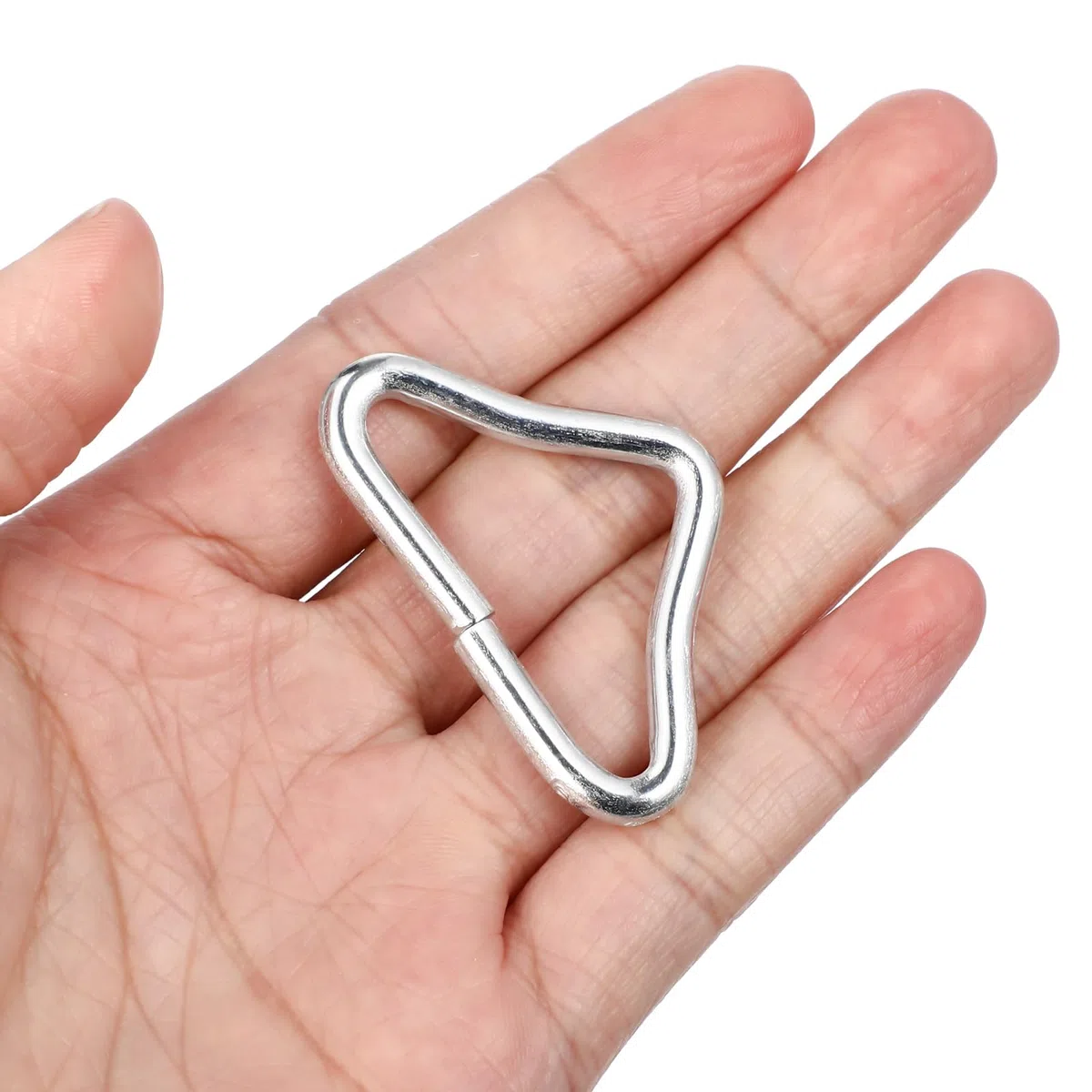BESPORTBLE Lot de 20 Anneaux triangulaires en Acier Inoxydable pour Trampoline