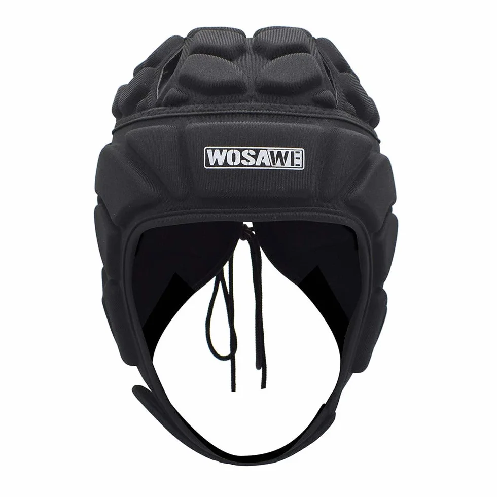 WOSAWE Casque de Gardien, Adultes EVA Réglable Sport Protecteur pour Le Football, Sports d'équipe, Entraînement, Rugby, Crosse