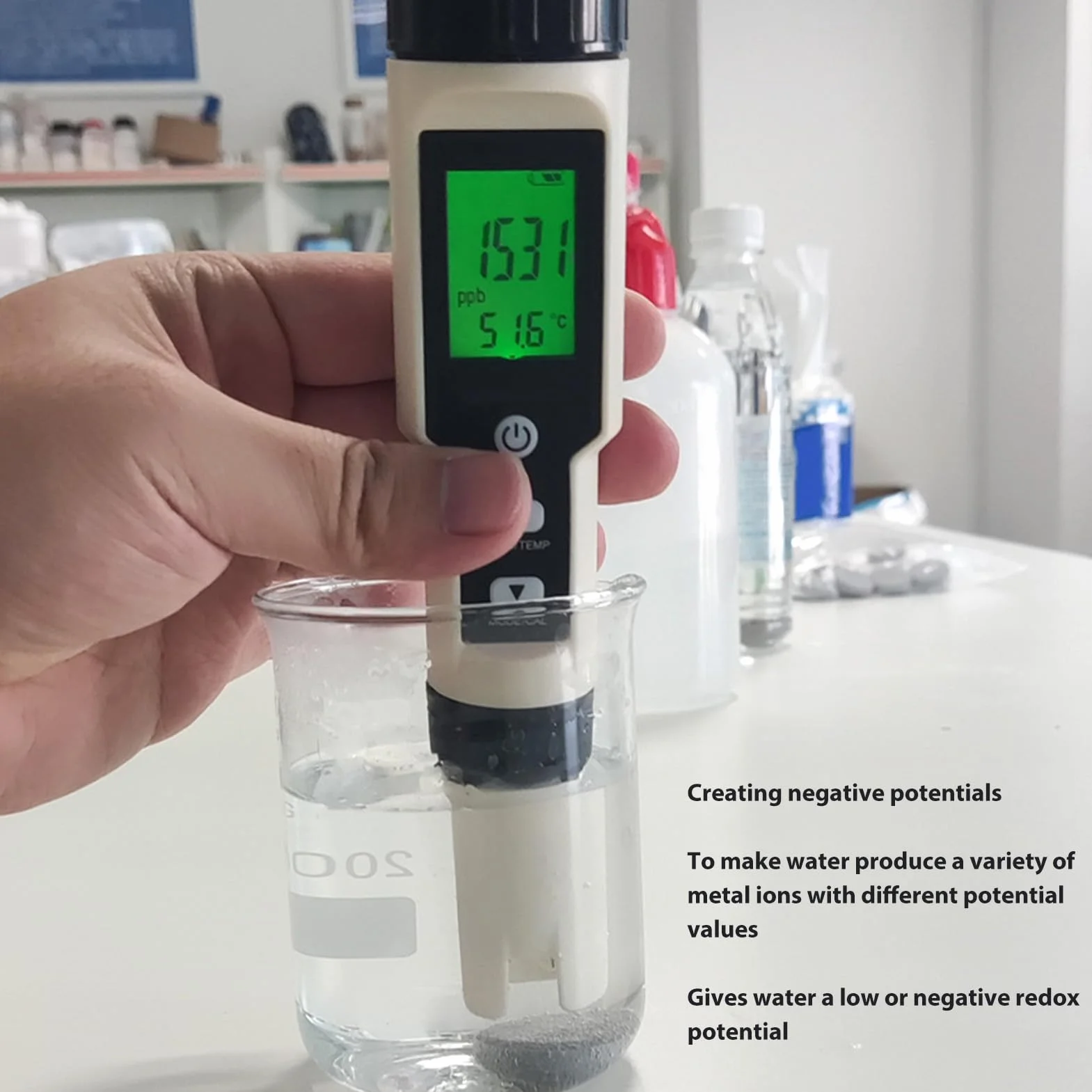 Lot de 15 comprimés d'hydrogène moléculaire en céramique solide pour la production d'eau riche en hydrogène, dissout les oligo-éléments pour compléter le corps, avec micro électrolyse