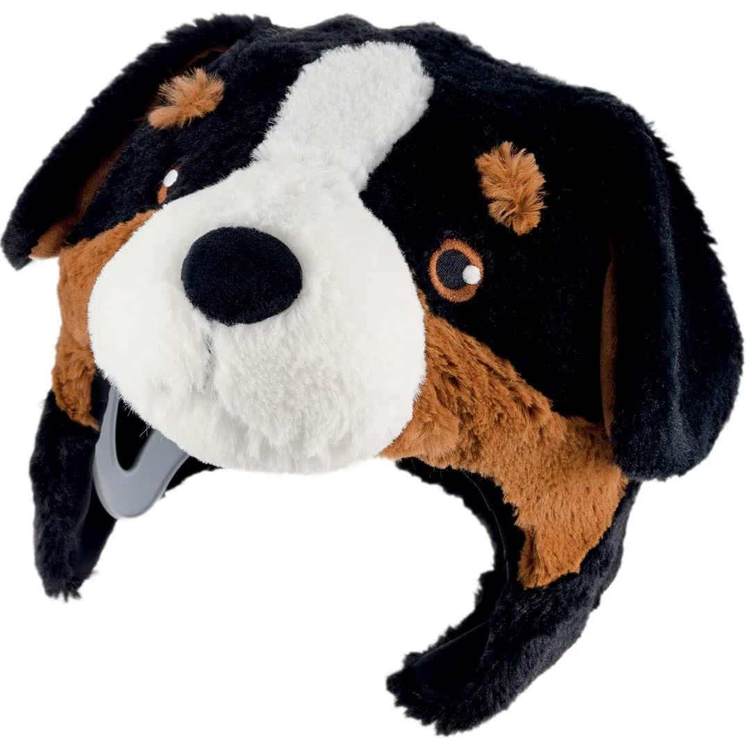 Couvre Casque Ski Chien Bouvier Bernois Peluche – Housse Animal Original – Accessoire Fun Ski Snowboard Enfant Adulte – Protection Casque Dani Creations