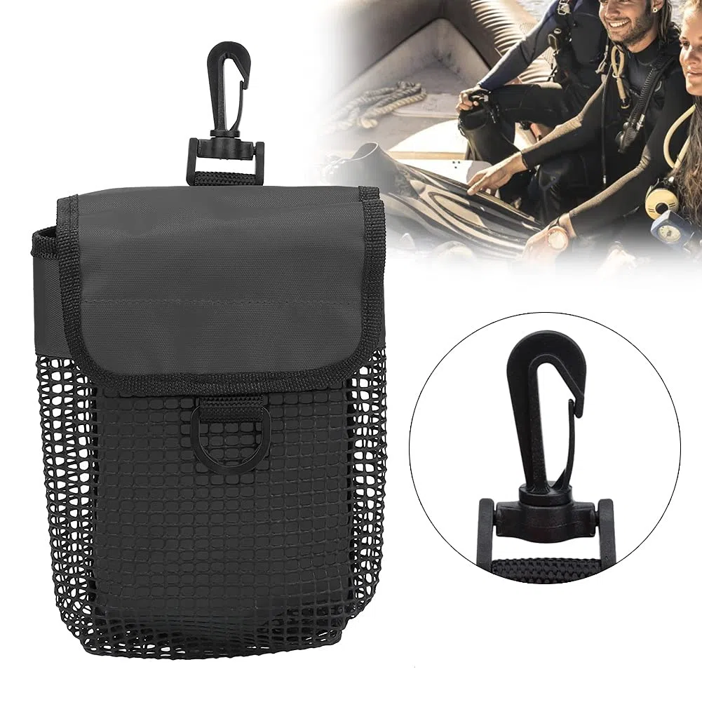 Tiiyee Sac de plongée en Maille pour plongée sous-Marine ou plongée en apnée, Sac de Sport Robuste équipement de plongée extérieur Portable léger en Maille de plongée avec Boucle pour Chasse