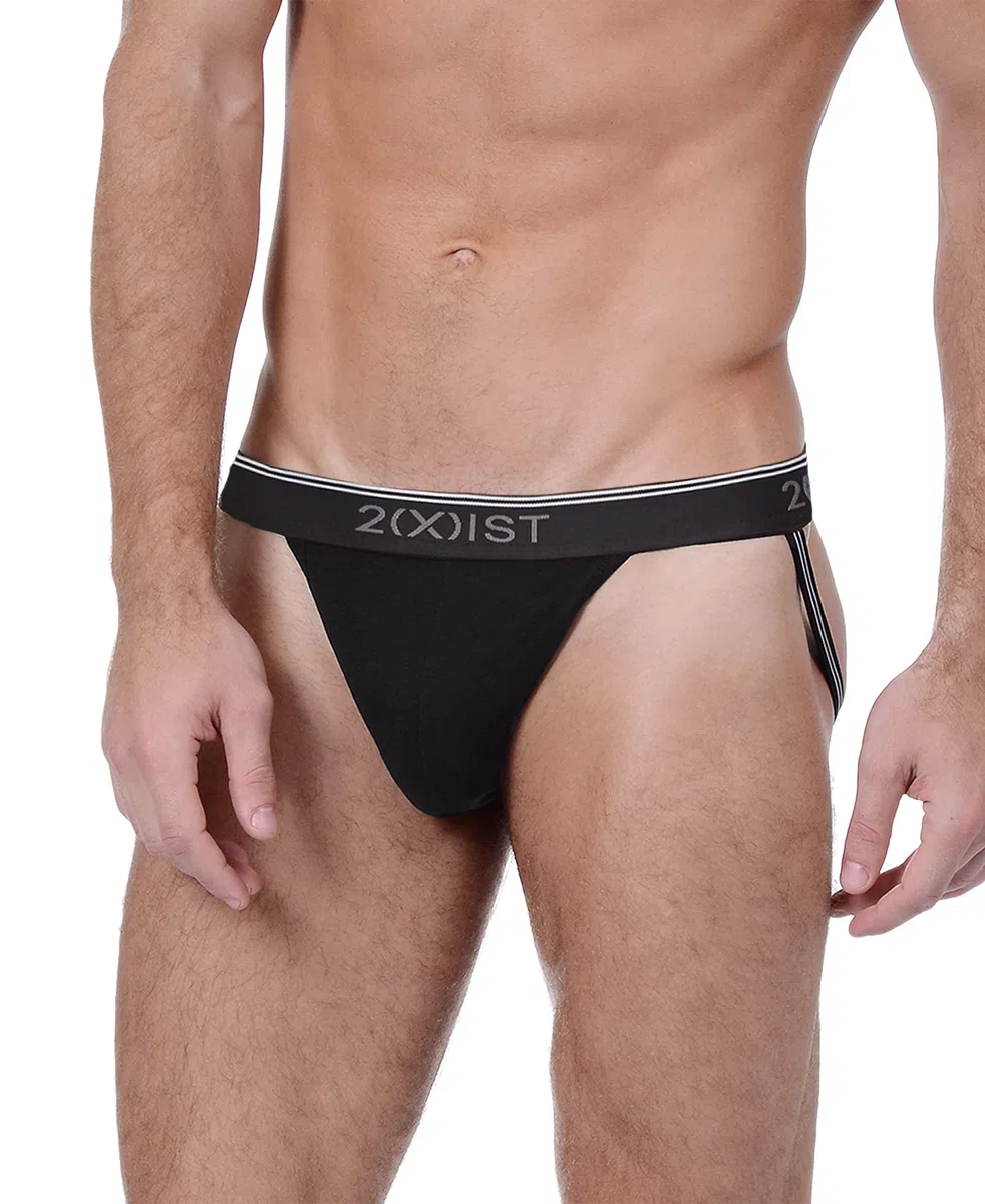 2(X)IST Men's Cotton Stretch Jock Strap 3-Pack Jock Strap