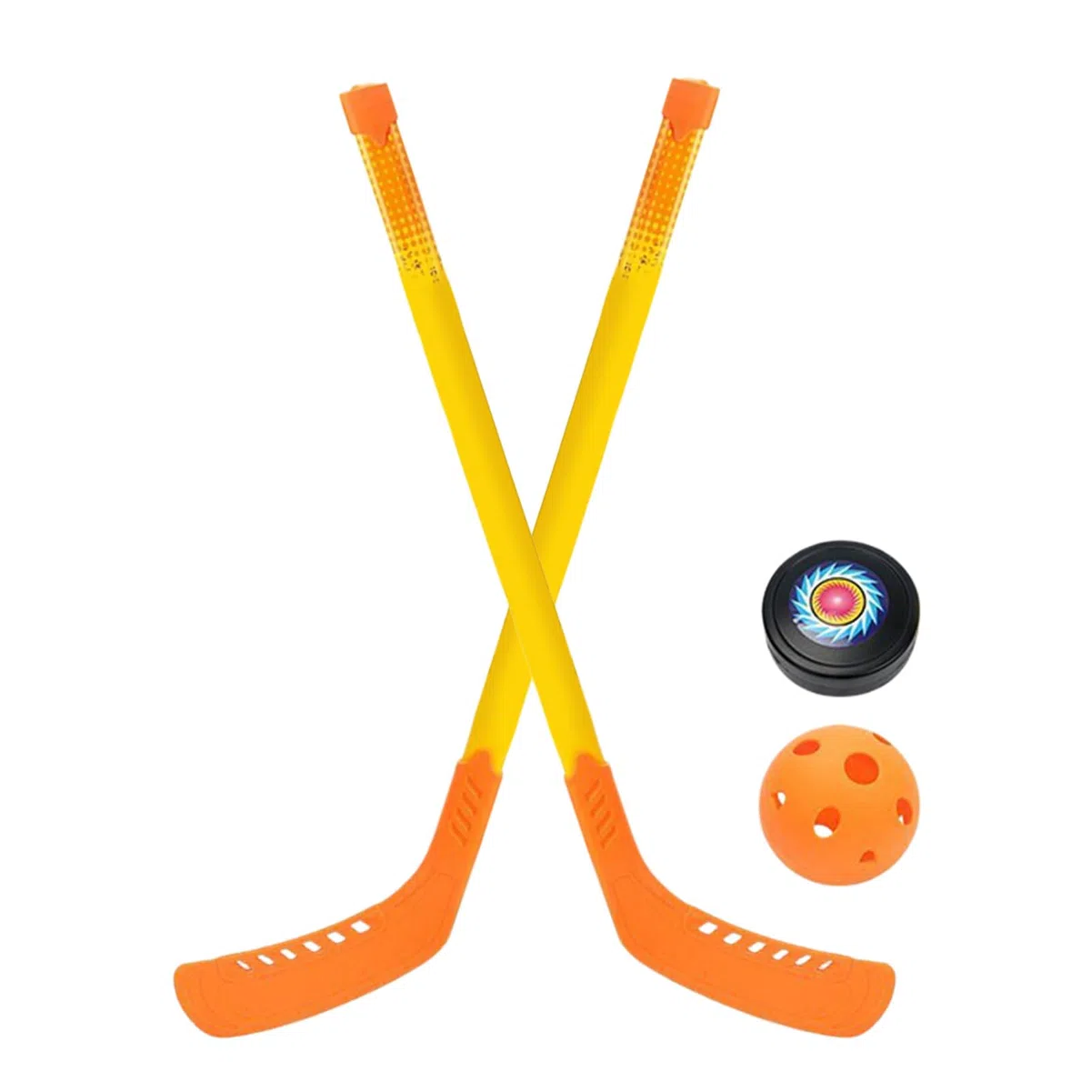 Générique Ensemble de Hockey en Plein air, bâton de Hockey pour Jeunes, Ensemble de bâtons et balles de, de bâtons et de balles de pour Jeunes pour débutants, Ensemble de sur Glace