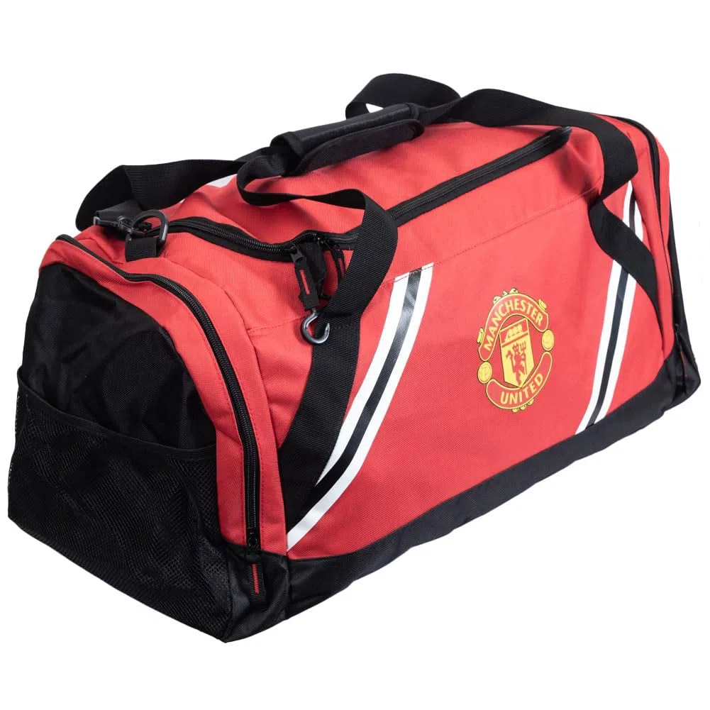 FOCO Sac fourre-Tout sous Licence Officielle Manchester United FC Core Stripe, Manchester United FC, Fourre-Tout
