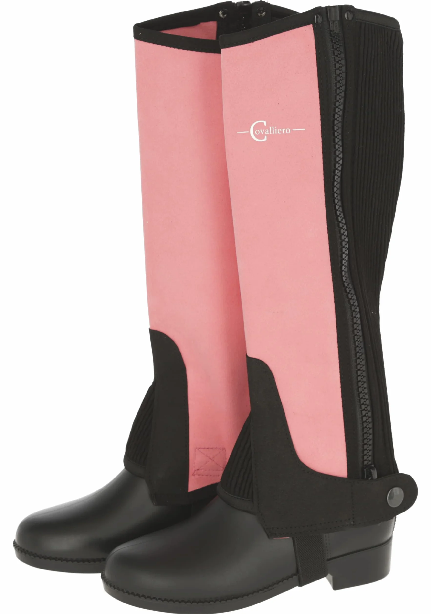 Covalliero Mini-Chaps Facile rmini Chaps Lilli Taille Enfant, Noir/Rose, 134