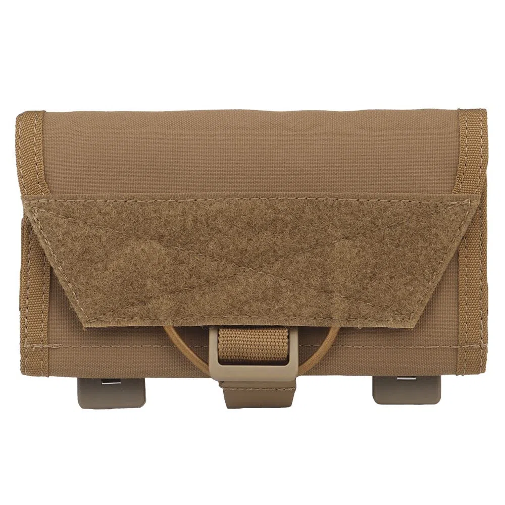 ACEXIER Tactique Pochette de téléphone Portable Molle Paquet de Fonction de Navigation de téléphone Portable pour Airsoft Vest Chest Gear Universal Mobile Phone Rack (Tan)