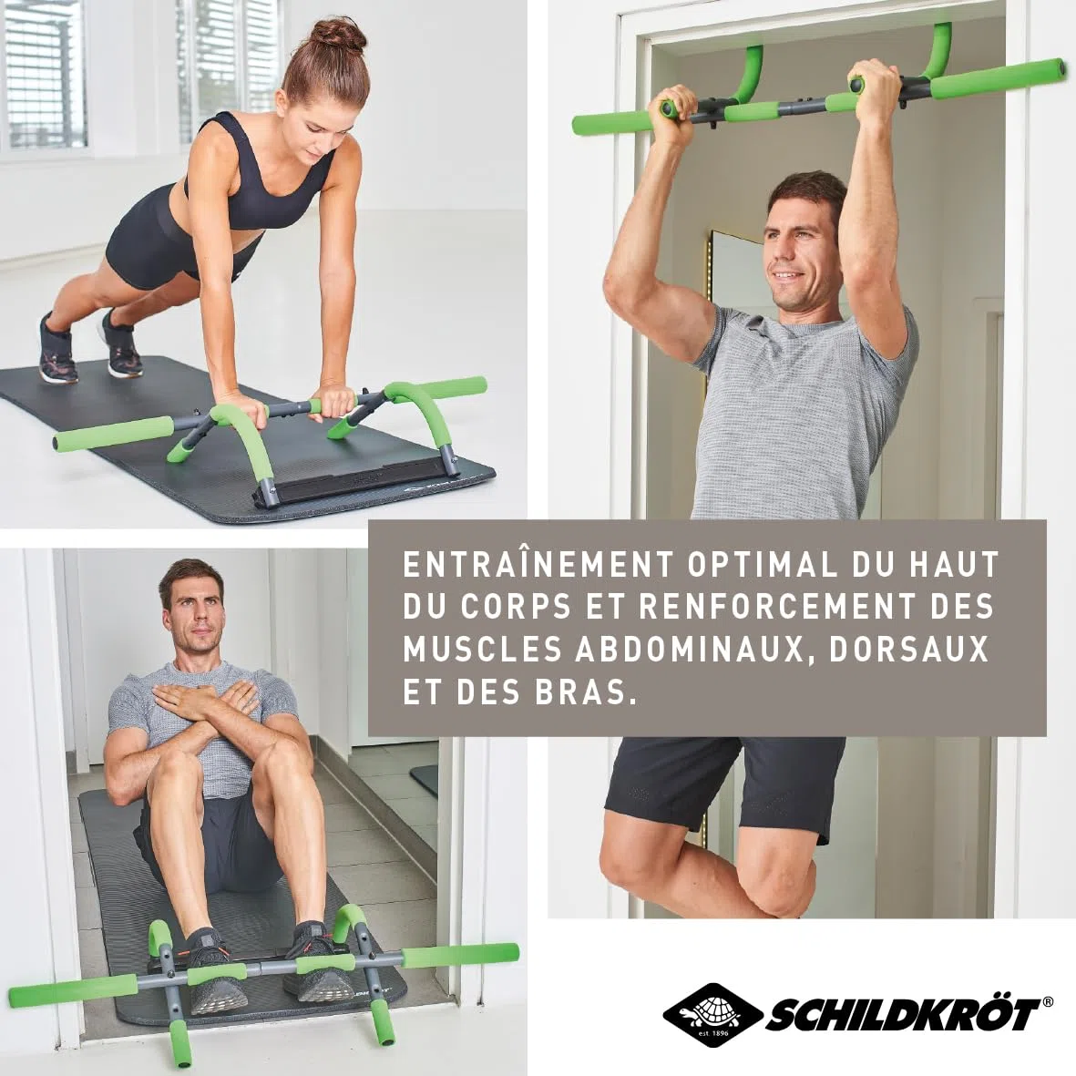 Schildkröt Barre de Traction Multifonctionnelle 4 en 1