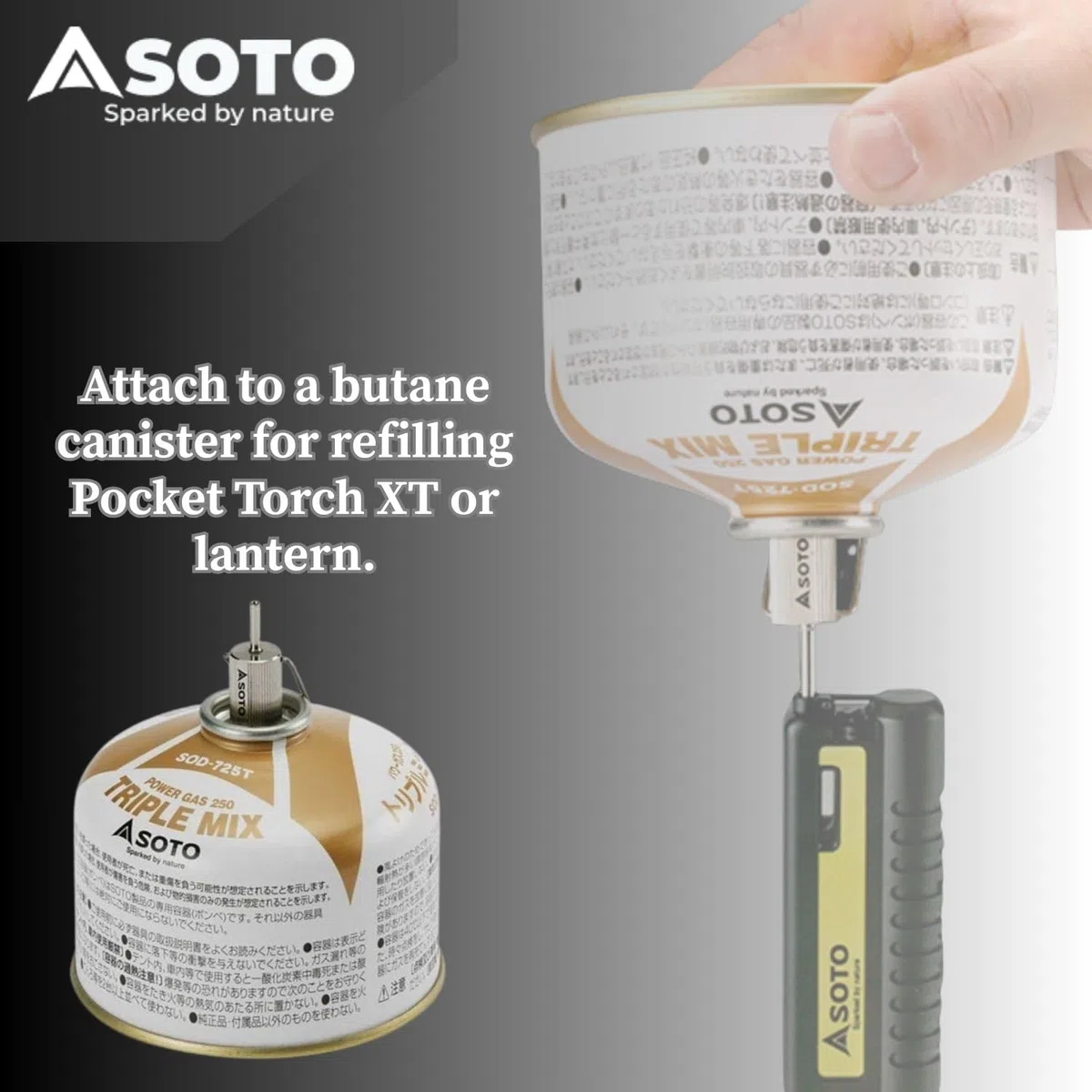 SOTO Fill Adapter for Butane Gas