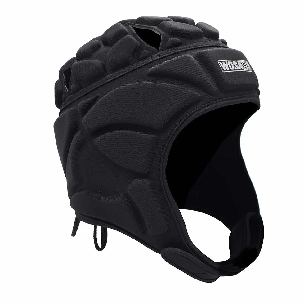 WOSAWE Casque de Gardien, Adultes EVA Réglable Sport Protecteur pour Le Football, Sports d'équipe, Entraînement, Rugby, Crosse