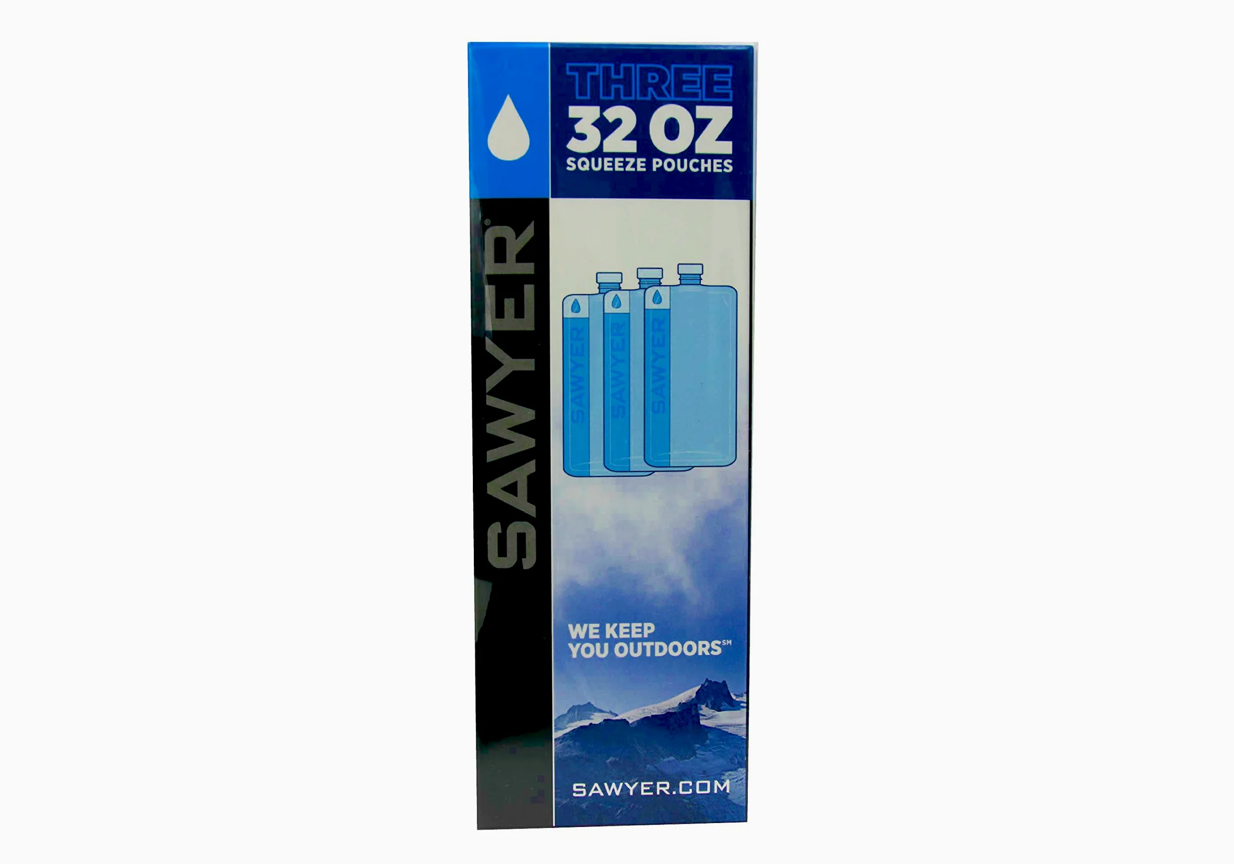 Sawyer Mini filtres à Eau avec Poches à Eau SP113-3 x 1 l, Mini Blau (3 x 1l)