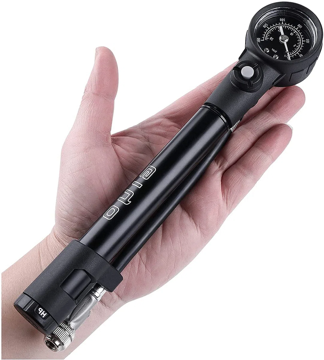 GIYO MTB-300psi Pompe à vélo Haute Pression pour Amortisseur et Fourche de Suspension Mini Pompe à vélo Portable avec Adaptateur de Valve Presta et Schrader