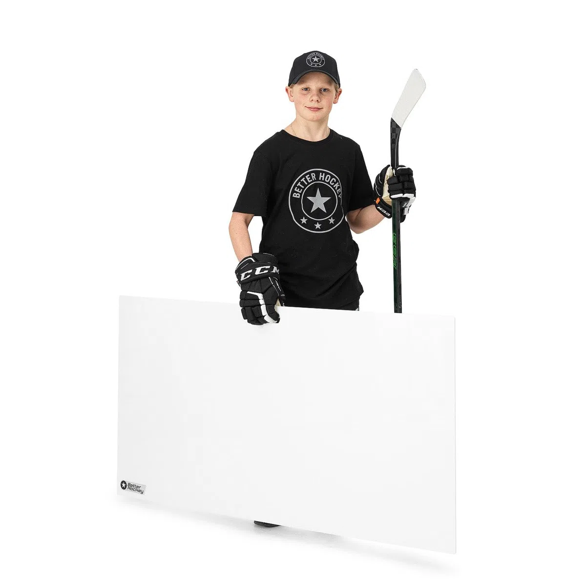 Better Hockey Extreme Pro Shooting Pad - Taille 150 x 75 cm - Tapis de tir de Hockey de qualité Pro - Glisse Incroyable