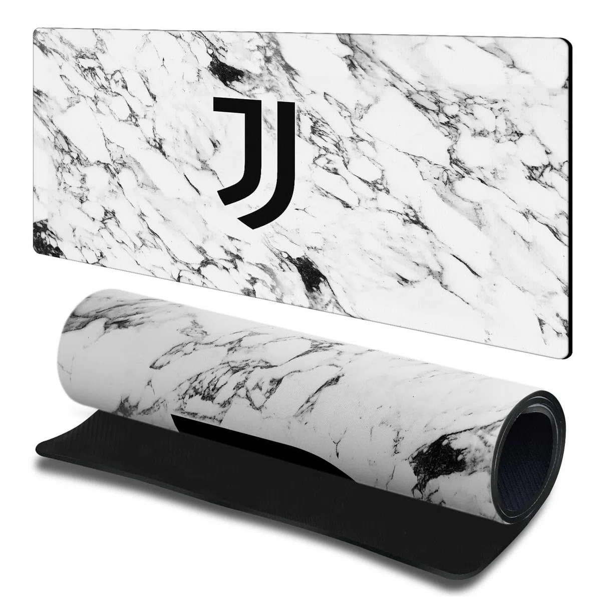 Head Case Designs sous Licence Officielle Juventus Football Club Marbre Blanc Logo De Crête 23.62 x 11.81 x 0.12 inches (600 x 300 mm) - L Tapis De Souris pour Jeux Bureau PC Clavier