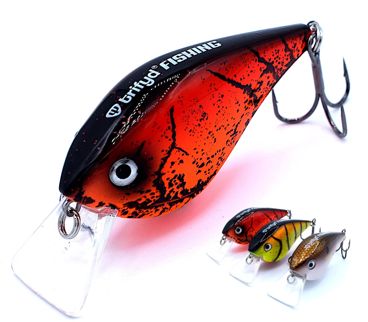 Fishing - Leurre Brochet, Le Pack de 3 leurres de Peche carnassier crankzilla