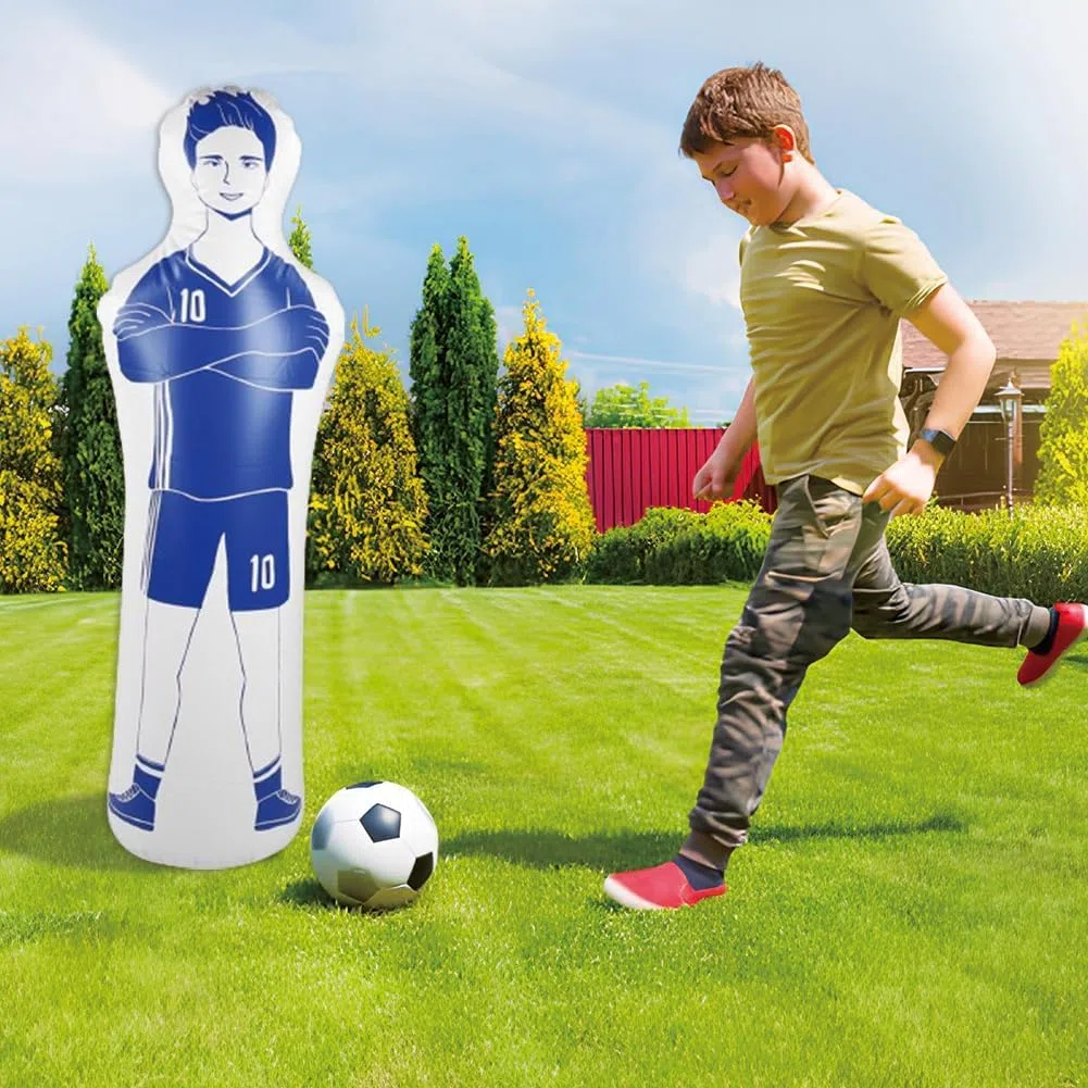Mannequin gonflable pour entraînement de football, sac de frappe mural, sac de frappe, colonne de boxe, sacs de sable pour coups de pied, dribbles, exercices