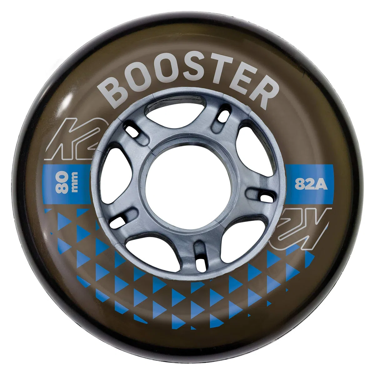 K2 Skates Adultes Universel Patins en Ligne Booster 80MM 82A 4-Wheel Pack — Black — 80mm 82A — 30F3007