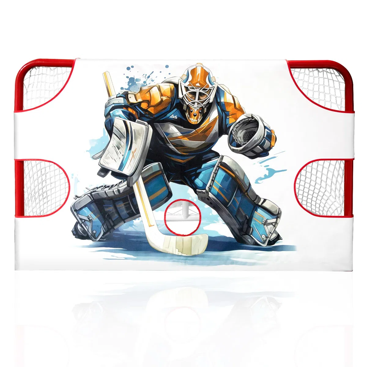 Kasifei Bâche de tir de hockey, filet de hockey, cible de gardien de but, cible de hockey pour l'entraînement de précision de tir, équipement d'entraînement de hockey