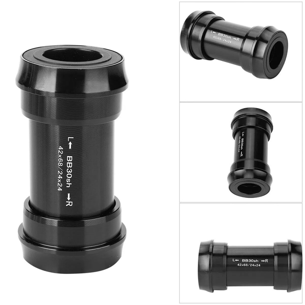 Roulement scellé, BB30 24 mm Roulement de pédalier, Boîtier de pédalier, compatibilité de Largeur de Coque de boîtier de pédalier à roulement scellé à Ajustement serré 68-73 mm