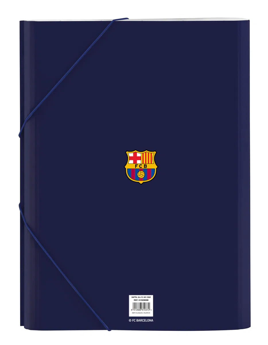 Safta F.C. BARCELONA 1ère équipe 25/26 - Classeur Folio Trieur, idéal pour les enfants de différents âges, confortable et polyvalent, qualité et résistance, 26 x 36,5 cm, Bleu/grenat, M, Décontracté