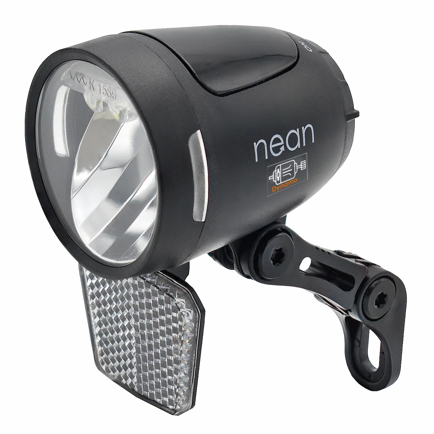 nean Phare avant dynamo pour vélo 90 lux avec feu de position, réflecteur, feu de circulation diurne et homologation StVZO