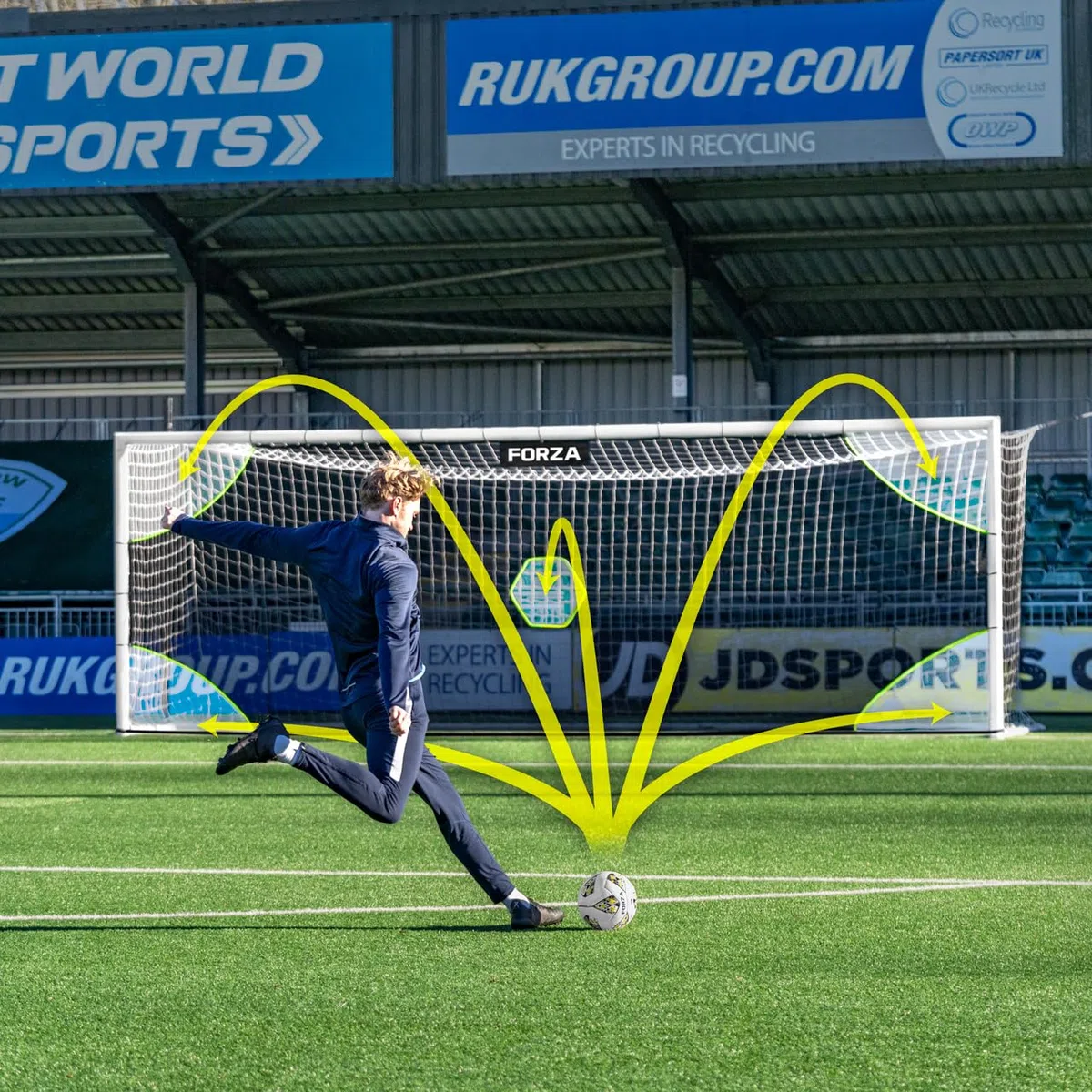 FORZA Academy Mur de Cible de Football | 10 Tailles de Mur Disponibles | Équipement d'Entraînement au Tir