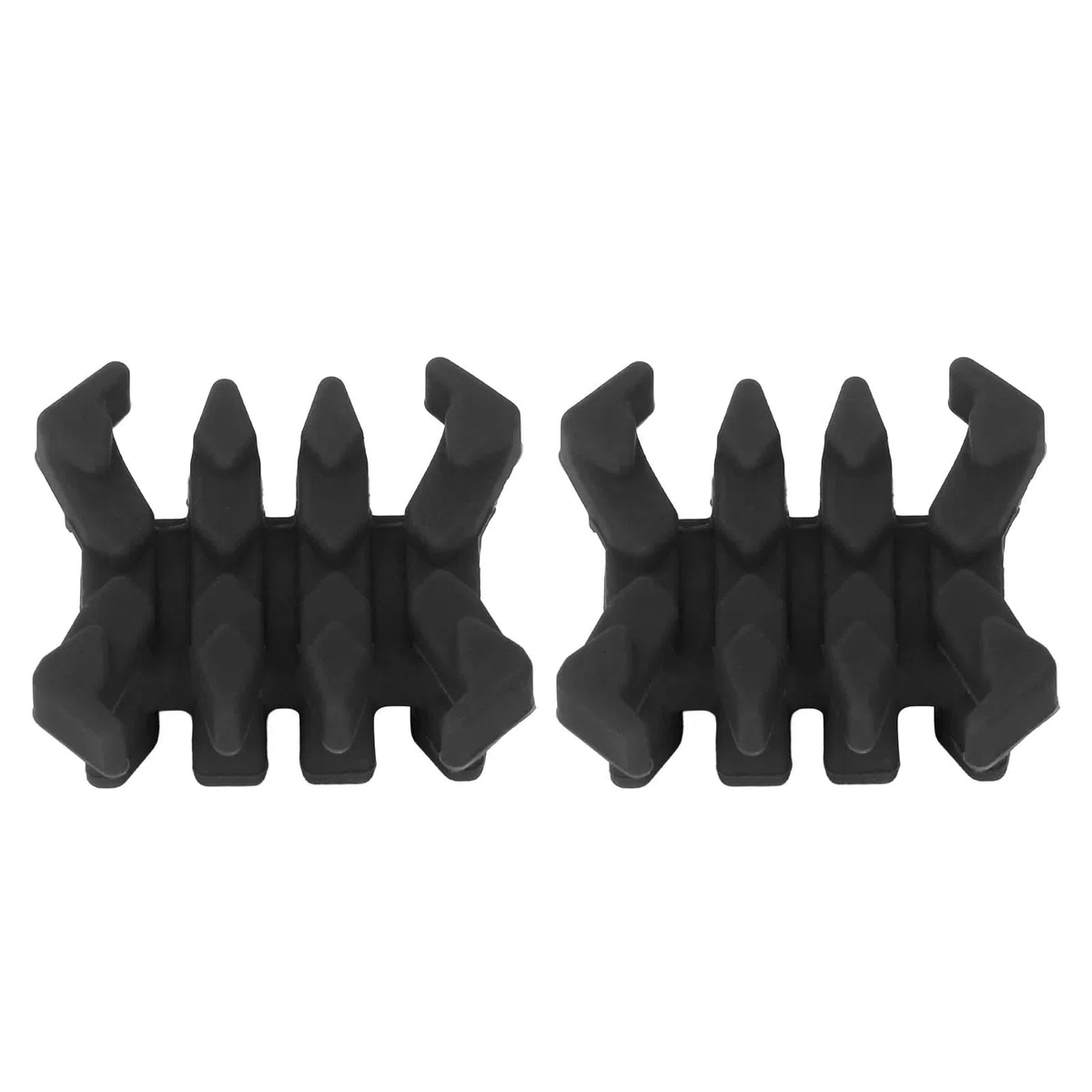 Bewinner Amortisseur de Membre d'arc de Tir à l'arc, Amortisseurs de Stabilisateur de Vibration Fendus de Limbsaver, Arc de Tir à l'arc en Caoutchouc D'amortissement de Membre Fendu pour (Noir)