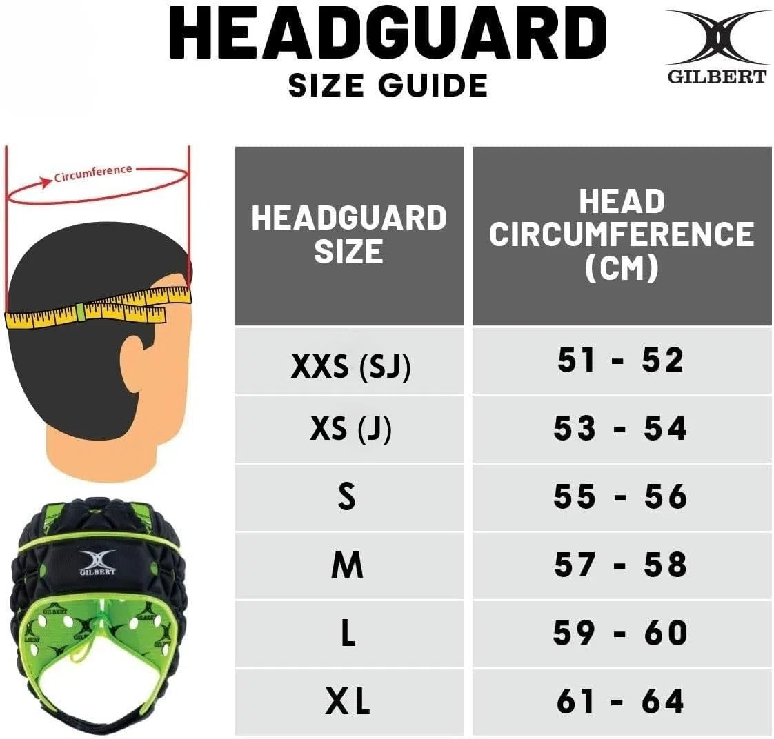 Casque Rugby Gilbert Vapour bleu (Headguard), tailles senior