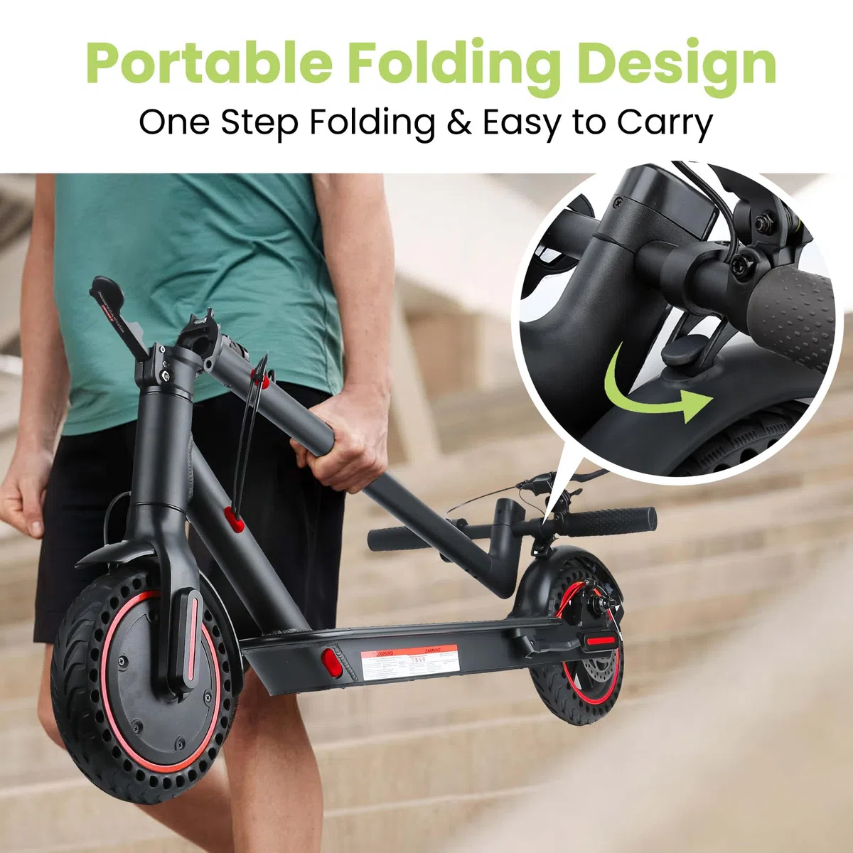 Trottinette Électrique Adulte, Moteur 350W*2, Vitesse Max 25 km/h,Pneus Anti-Crevaison 8.5/10 Pouces,Batterie 36V 7.8/10.4/13AH, Double Frein, Compatible avec App,Charge Max 120KG