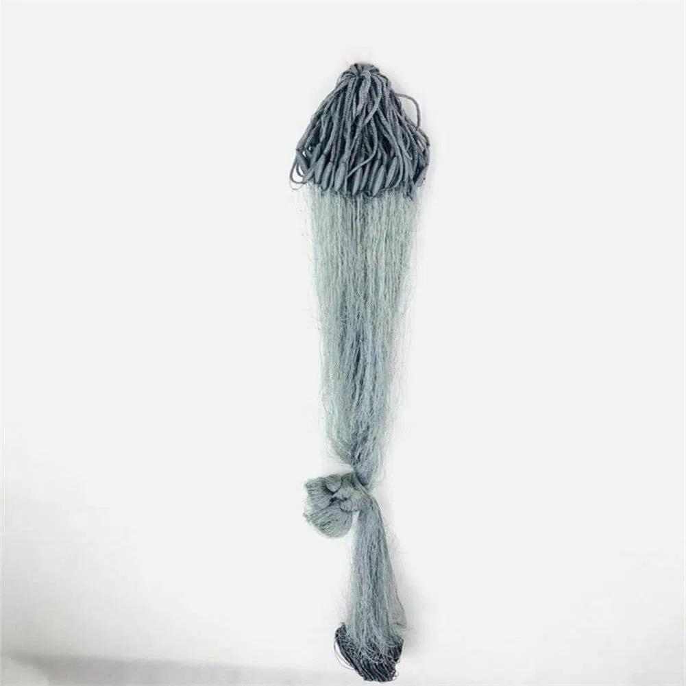 Filet de pêche 1,8 x 30 m, filet de pêche à la main, filet de pêche à mailles, filet monofilament, filet de traction solide pour la pêche