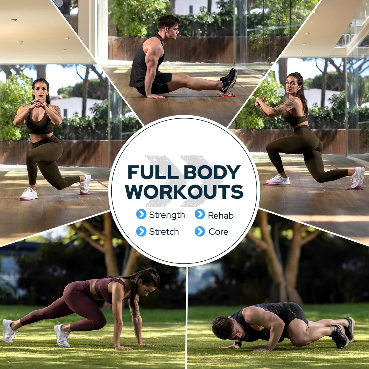 Iron Core Fitness - Lot de 2 disques de fitness glissants double face - équipement d'entraînement du corps entier et des abdominaux - Pour toutes les surfaces