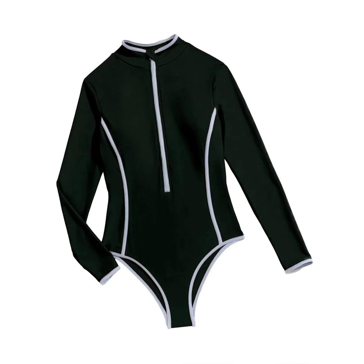 Maillot de bain d'été 2026 à manches longues pour femme, protection solaire, fermeture éclair sur le devant, maillot de bain sportif pour la natation, le surf, les sports de plage