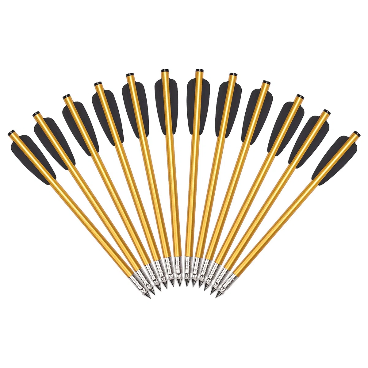 NIKA ARCHERY Arbalète Boulon 6.3'' Pistolet Arbalète Aluminium Arbalète Flèches avec Impact Vis 50 à 80 LBS pour Pratiquer la Cible de tir et la Chasse