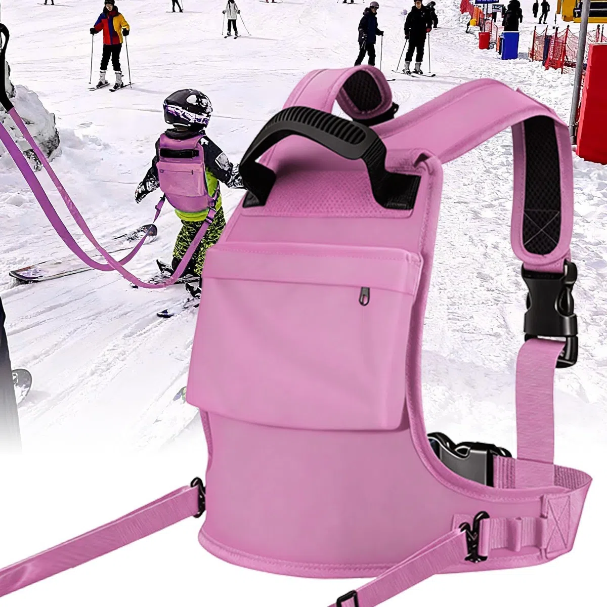 Ceinture d'entraînement de ski pour enfants Harnais de ski pour enfants Ceinture de snowboard Entraîneur de ski Contrôle de la vitesse Ski et Snowboard Ceinture d'entraînement pour et filles