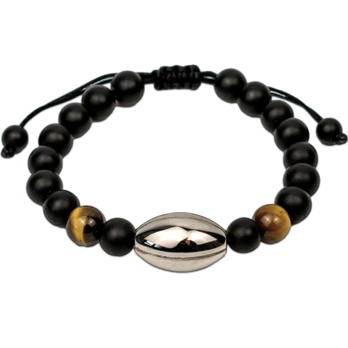 Ernestine - Bracelet Rugby homme - cadeaux fans de sport - idée cadeau fête des pères anniversaire Noël - accessoire hommes mode spécial et haute qualité - bijoux bracelets rugbyman