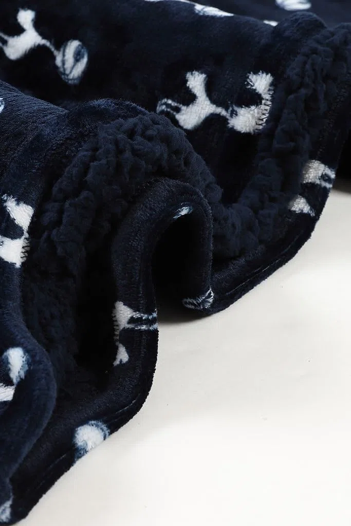 Tottenham Hotspur Football Club Sweat à capuche en polaire de luxe entièrement doublé pour homme Bleu, bleu, Taille unique