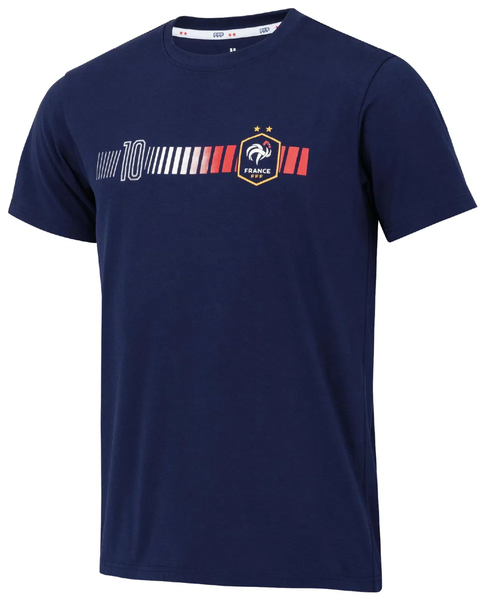 FFF T-Shirt Enfant Kylian Mbappé - Collection Officielle Equipe de France de Football